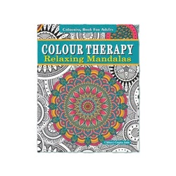 Colour Therapy - RELAXING MANDALAS - Colouring Book for Adults